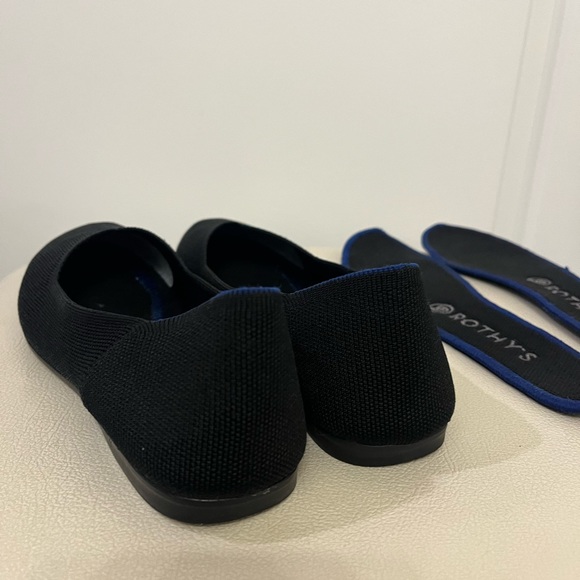 Rothy’s Women’s Round Toe Black Knit Ballet Flats Size 7.5 - Picture 5 of 11